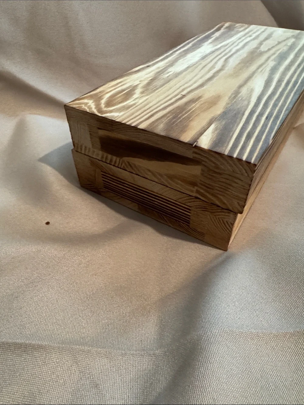 Set of 2 Solid Wood Wall Pocket Vases - 11